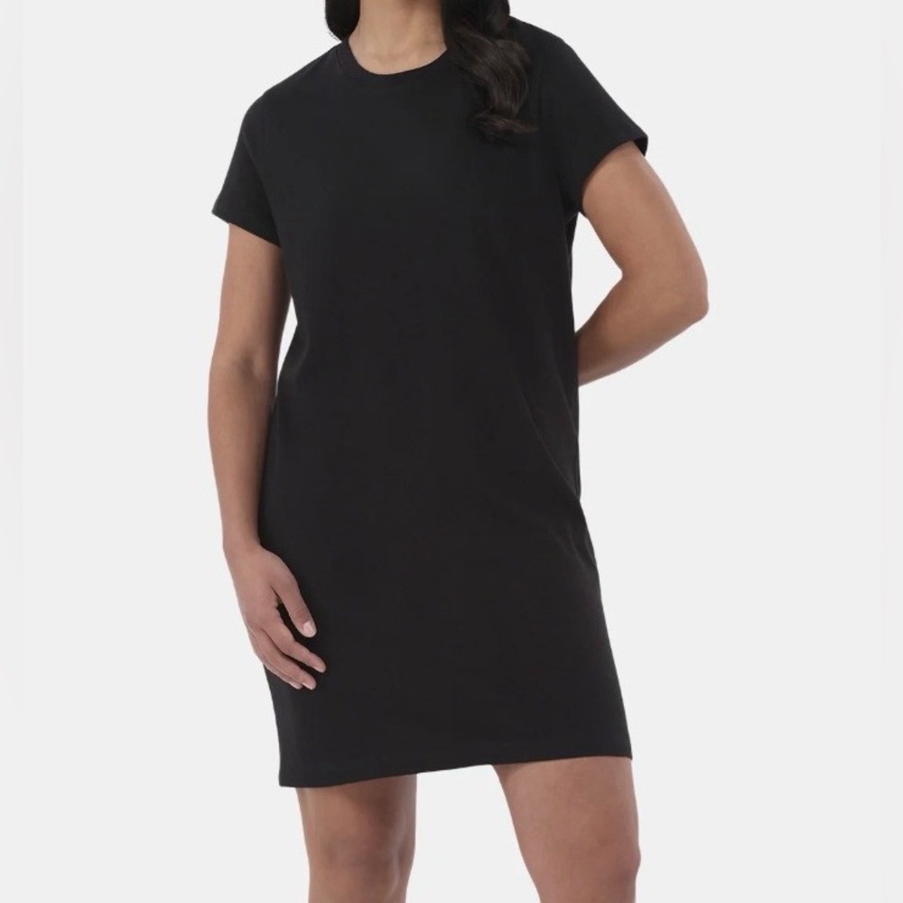 Time and Tru Classic Black Short Sleeve Dress